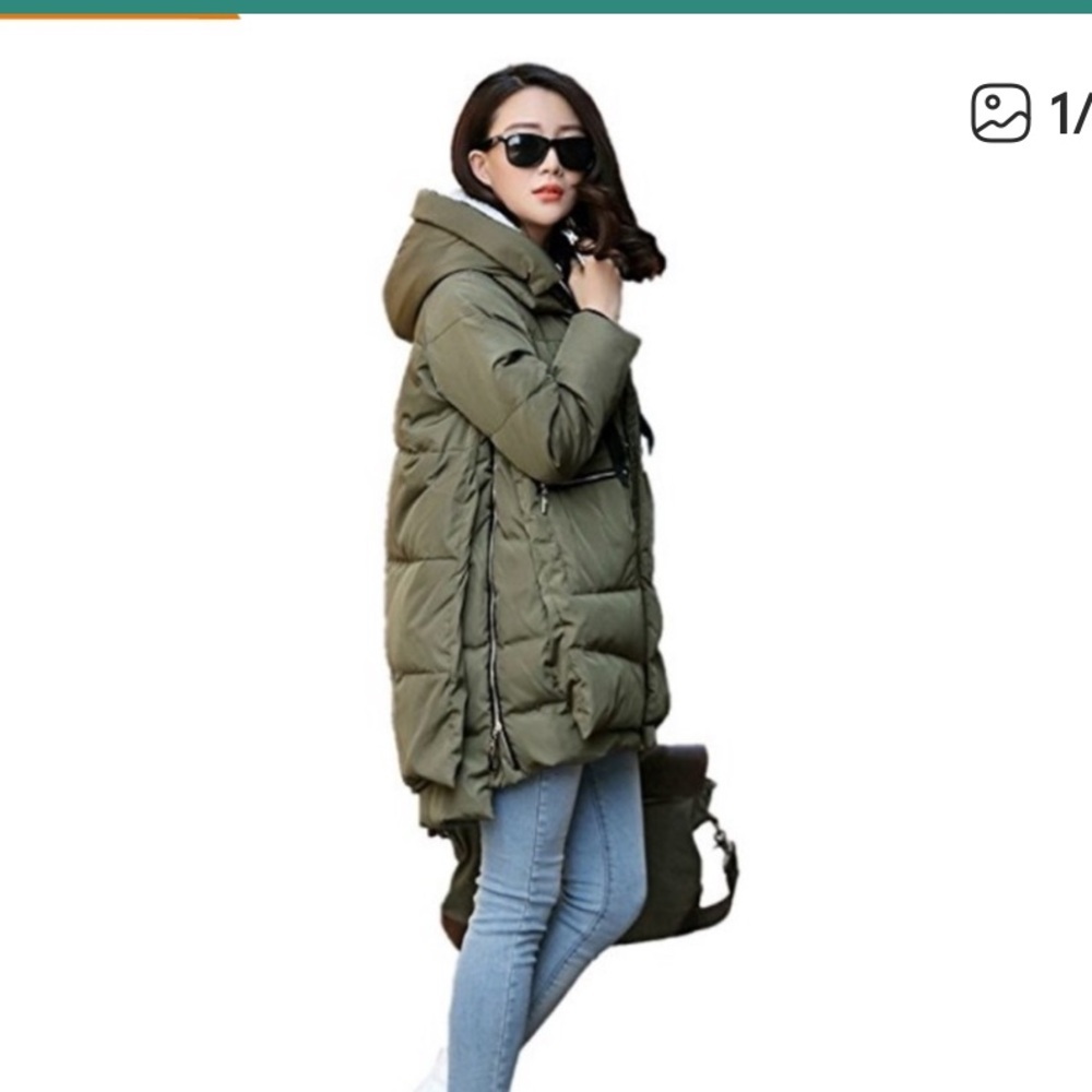 Viral Orolay Women's Thick Down Jacket coat $200 utility puffer casual spring - Picture 12 of 16